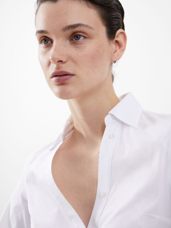 Isabelle Poplin Aysmmetric Shirt