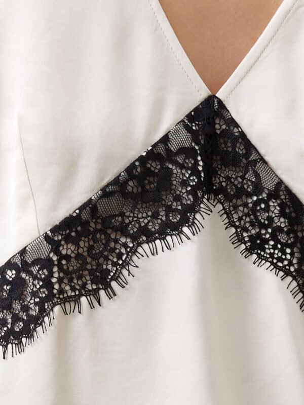 Ennis Satin Lace Top